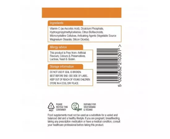 Natures Aid Vitamin C 1000 mg Time Release Tablets 90'S