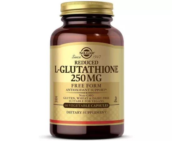 Solgar L-Glutathione Vegetable Capsules 250 60's