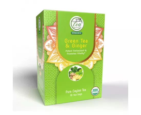 Tea Connection Organic Green Tea & Ginger 16 Tea Bag