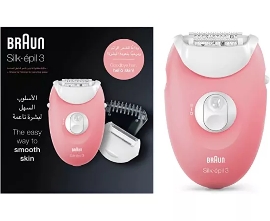 Braun Silk-Epil 3 SE 3-440 Starter 3 In 1 Hair Removal Epilator