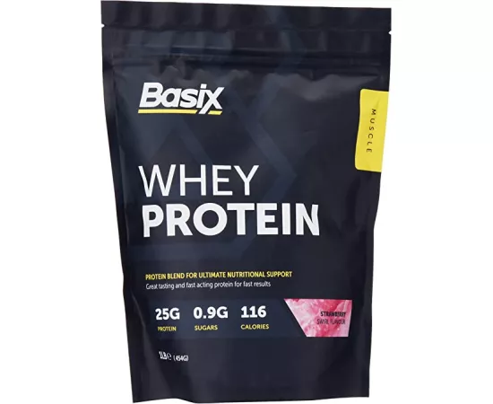 Basix Whey Protein Strawberry Swirl 1 lb 454g