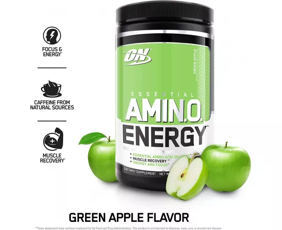 Optimum Nutrition Amino Energy Green Apple 30 Servings 9.5 oz (270 g)