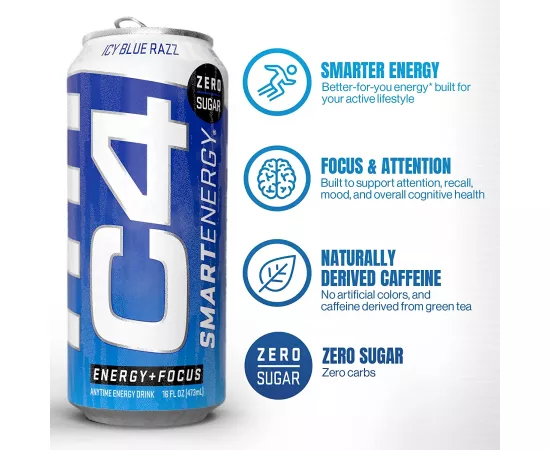 Cellucor C4 Smart Energy Drink Icy Blue Razz