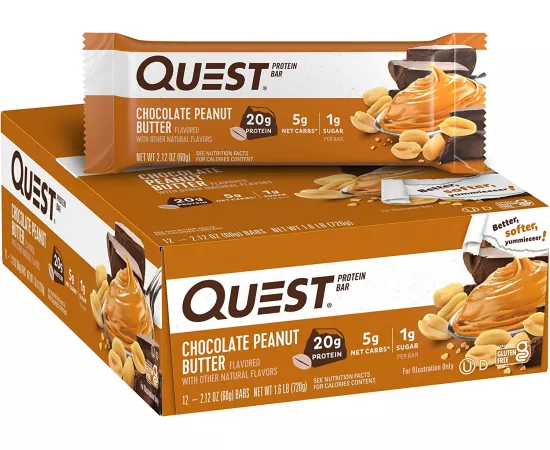 Quest Nutrition Protein Bar Chocolate Peanut Butter (12 Pack)