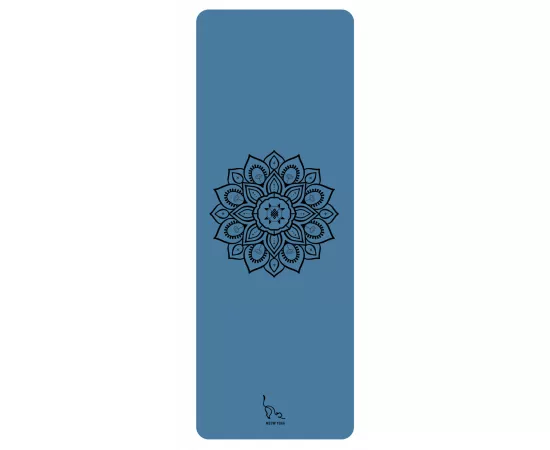 Meow Yoga Mandala Mat Blue