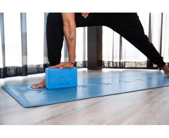 Meow Yoga Blue Yoga Block