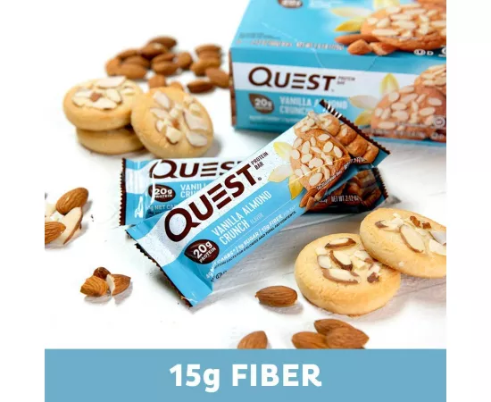 Quest Nutrition Protein Bar Vanilla Almond Crunch Pack of 12