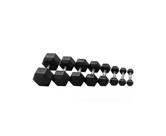 Hex Dumbbells Set - 2.5 KG to 20 KG (8 Pairs)