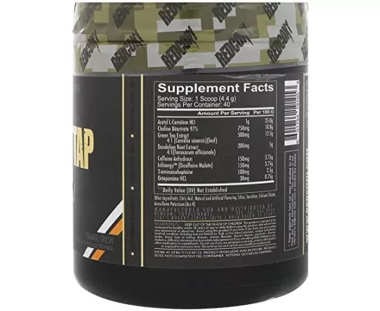 Redcon1  Double Tap Fat Burner Orange Crush 6.23 oz 176.68 g