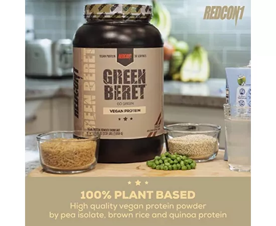 Redcon1 Green Beret Vegan Protein Strawberry Flavor 930g