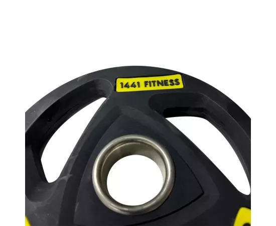 1441 Fitness Black Tri Grip PU Olympic Plates 20 kg