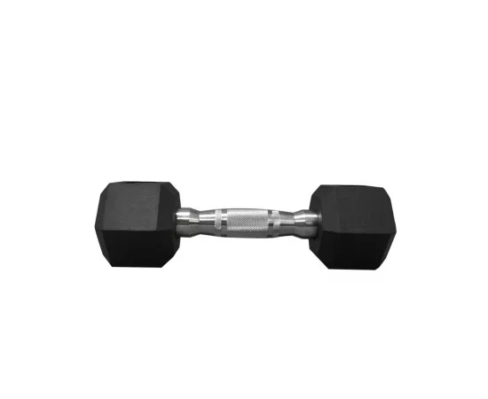 1441 Fitness Rubber Hex Dumbbells (27.5 Kg) â€“ Solid Cast Iron Core Rubber Coated