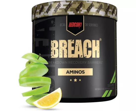 Redcon1 - Breach Aminos Powder Sour Apple 12.16 Oz 30 Servings