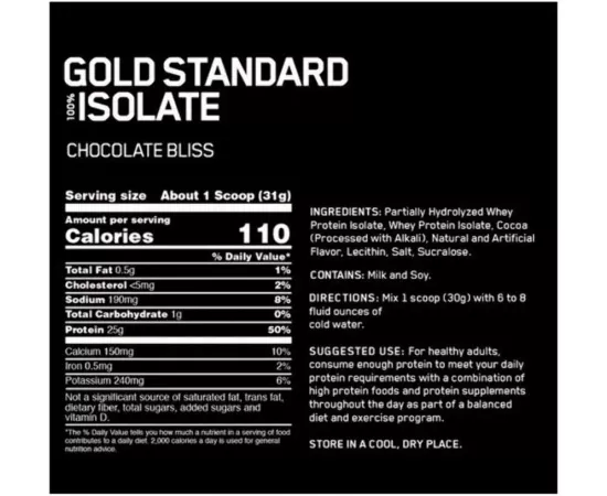 Optimum Nutrition Gold Standard 100% Isolate Strawberry 5 lbs