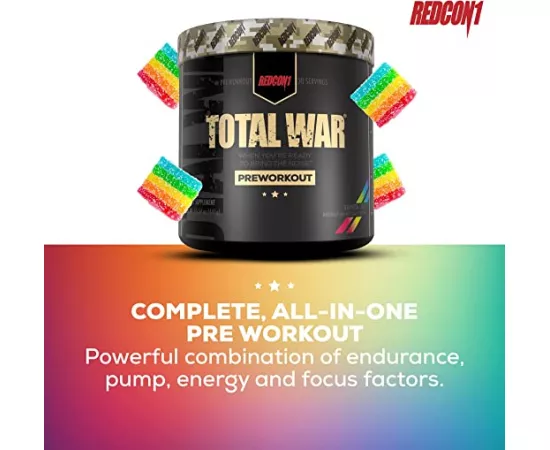 Redcon1 Total War Pre Workout Rainbow Candy 441g