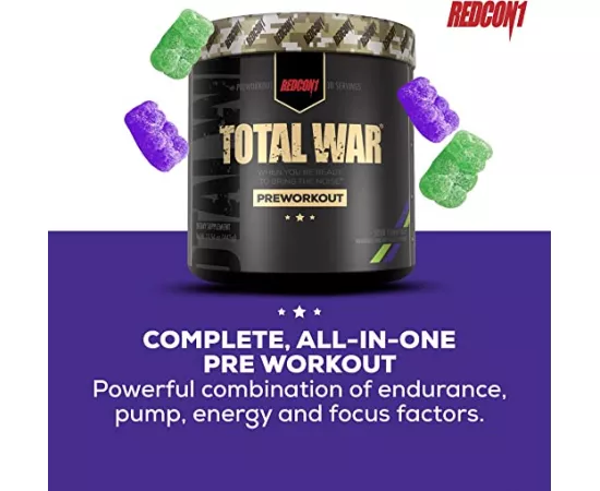 Redcon1 Total War Pre Workout Sour Gummy Bear 441g