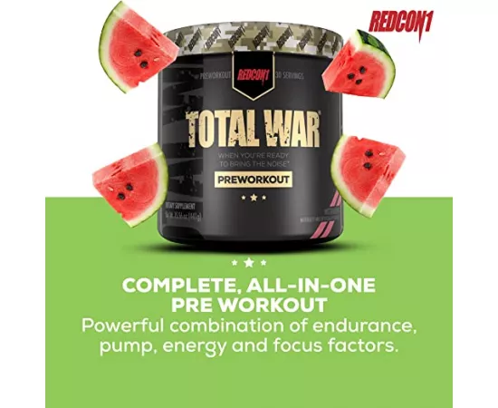 Redcon1 Total War Pre Workout Watermelon Flavor 441g