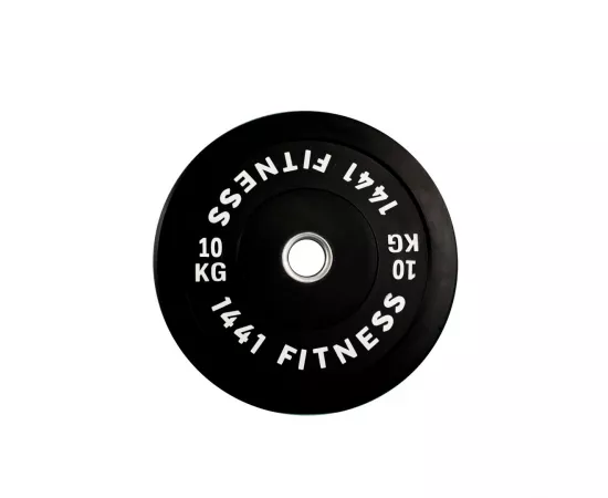 1441 Fitness Olympic Bumper plates for Strength Training - Black (10 Kg)