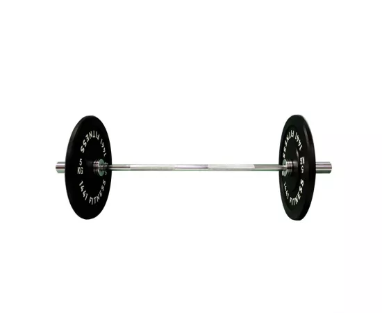 1441 Fitness Olympic Bumper Plates For Strength Training - Black (5 Kg)