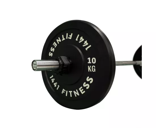 1441 Fitness Olympic Bumper plates for Strength Training - Black (10 Kg)