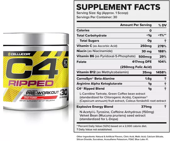 C4 Ripped Cherry Limeade 30 Servings