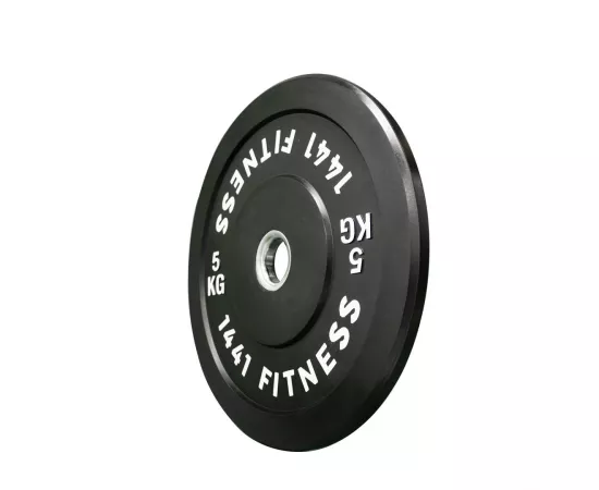 1441 Fitness Olympic Bumper Plates For Strength Training - Black (5 Kg)