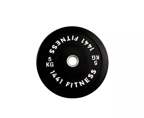 1441 Fitness Olympic Bumper Plates For Strength Training - Black (5 Kg)