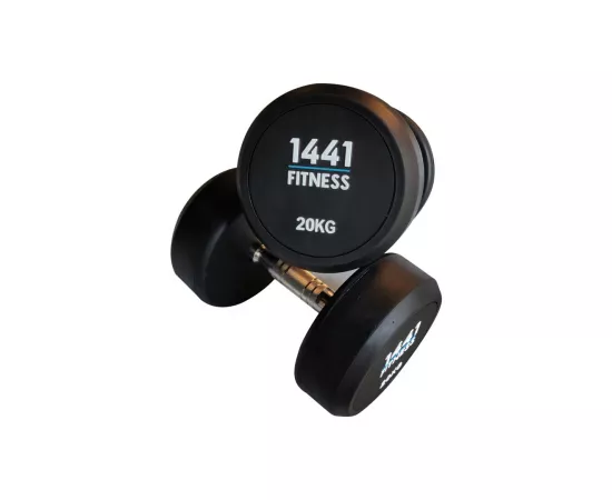 1441 Fitness Rubber Round Dumbbells - 20 KG