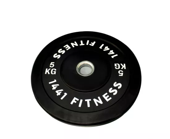 1441 Fitness Olympic Bumper Plates For Strength Training - Black (5 Kg)