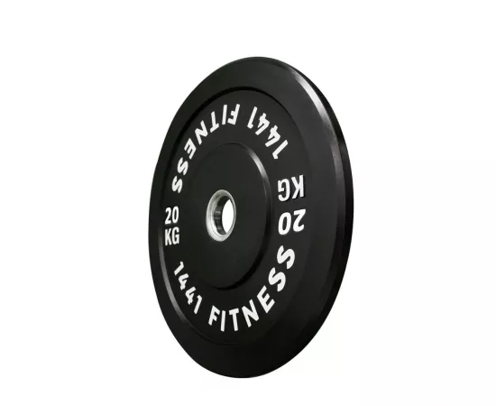 1441 Fitness Olympic Bumper plates for Strength Training - Black (20 Kg)