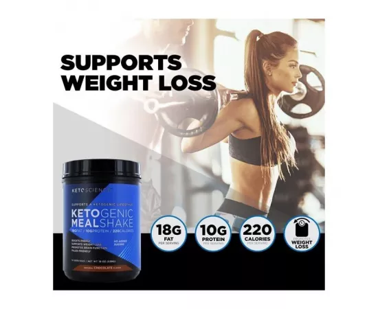 Ketoscience Ketogenic Meal Shake Natural Chocolate 14 Servings 539 g