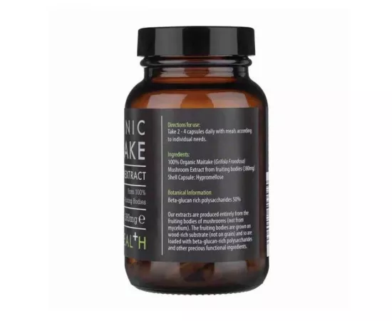 Kiki Health Organic Maitake Mushroom Extract Vegetarian Capsules 60's