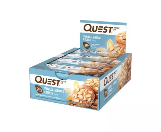 Quest Nutrition Protein Bar Vanilla Almond Crunch Pack of 12