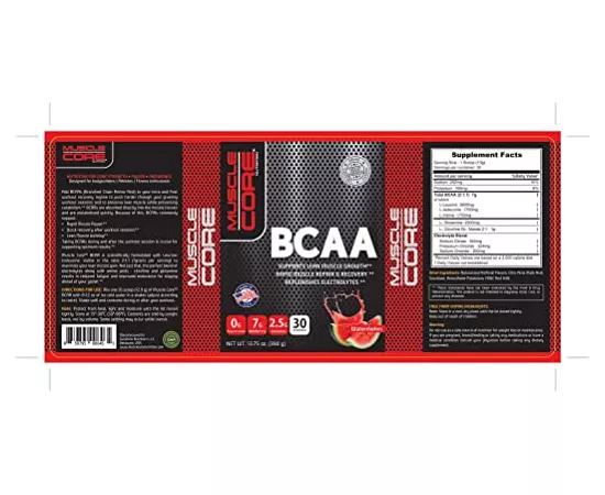  ال BCAA بنكهة البطيخ من ماسل كور نيوتريشين 390جرام