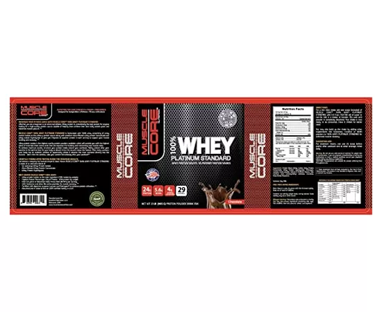 Muscle Core Whey Platinum Standard Protein Chocolate 2 lb (887.4g)