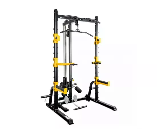 1441 Fitness Heavy Duty Multi Squat Rack with Lat Attachment