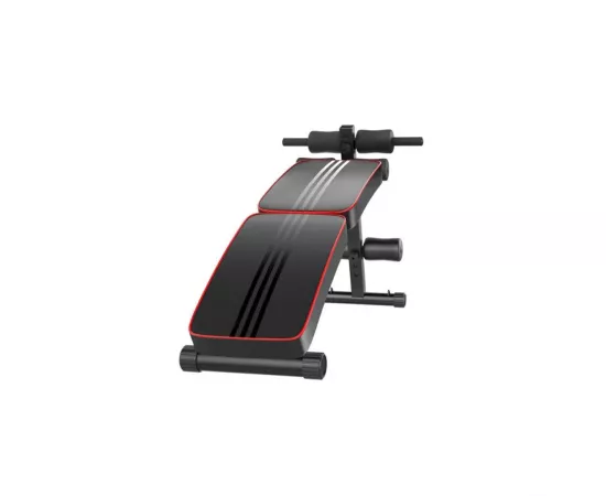 1441 Fitness Foldable Decline Sit Up Bench with Reverse Crunch Handle - B006