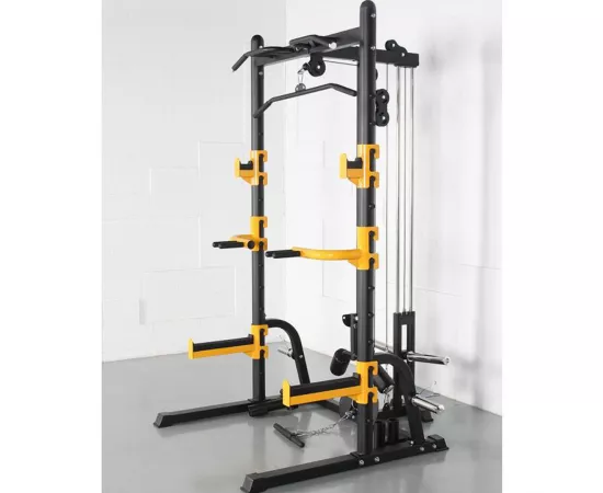 1441 Fitness Heavy Duty Multi Squat Rack with Lat Attachment