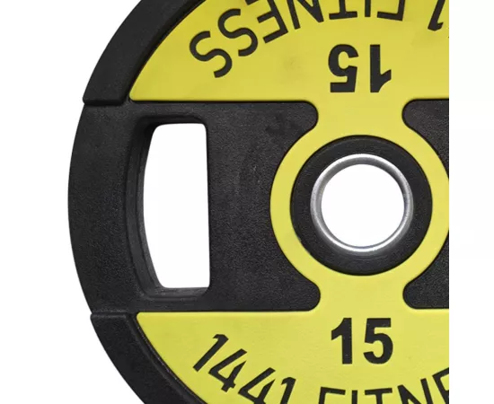 1441 Fitness Dual Grip Premium Olympic Plates - 15 Kg