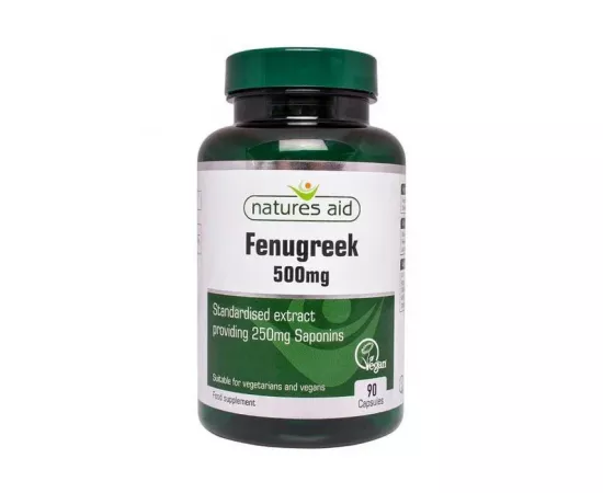 Natures Aid Fenugreek 500 mg Capsules 90's