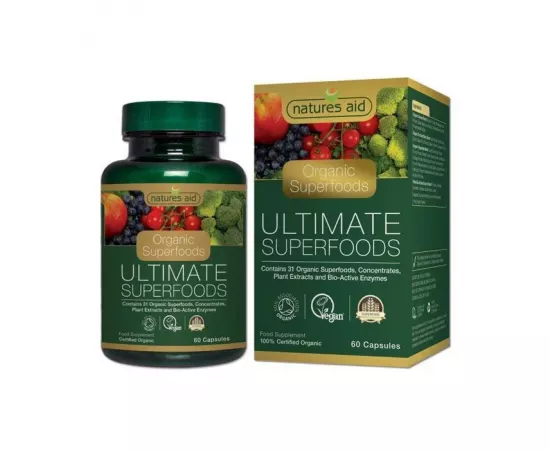 Natures Aid Organic Ultimate Superfoods Vegetable Capsules 60's