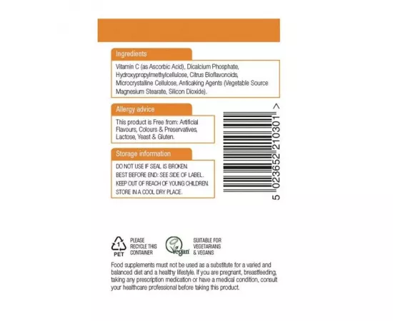 Natures Aid Vitamin C Time Release 1000 mg Tablets 30's