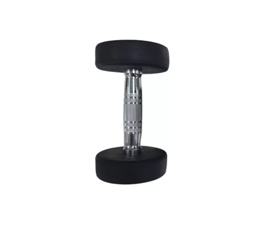 1441 Fitness Premium Rubber Round Dumbbells - Blue (Sold as Pair) 10 Kg