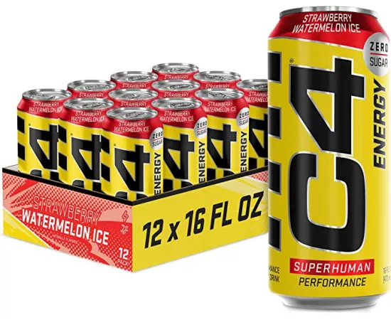 Cellucor C4 Original Carbonated Strawberry Watermelon Ice 473 ml (12 Pack)