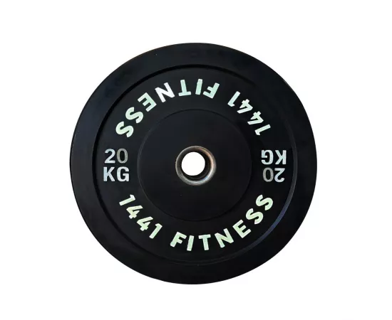 1441 Fitness 7 Ft Olympic Barbell and Color Bumper Plate Set - 160 Kg