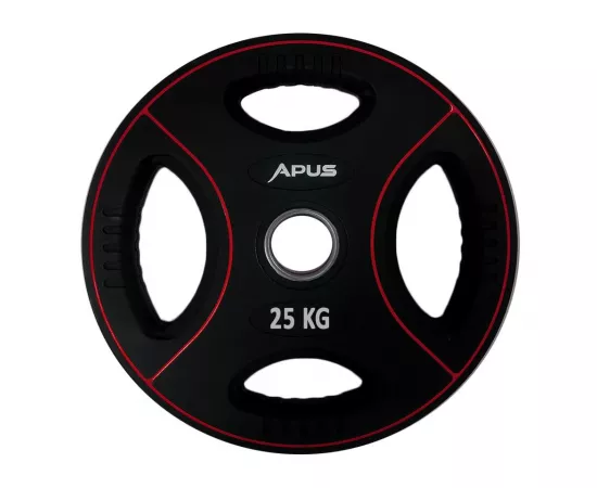 Apus Premium Olympic Rubber Weight Plates - 25 Kg