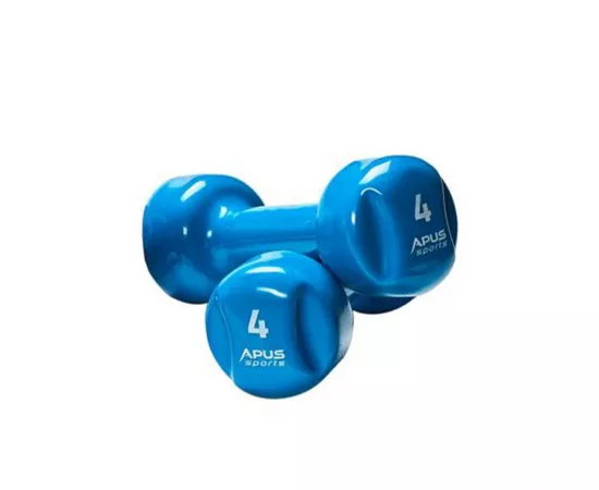 Apus Sports Vinyl Dumbbell Set 0.5 Kg to 4 Kg (7 Pairs)