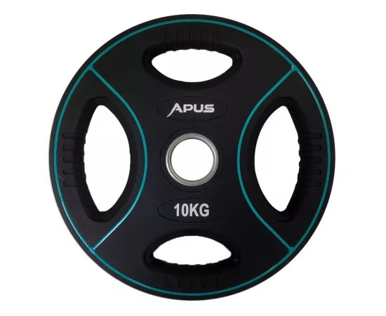 Apus Premium Olympic Rubber Weight Plates - 10 Kg