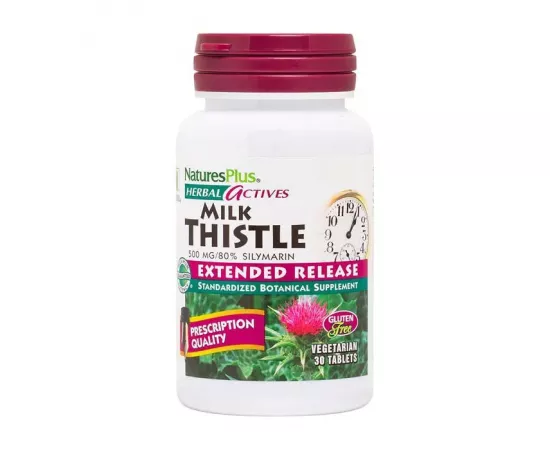 Natures Plus Herbal Actives Milk Thistle Silymarin 30's