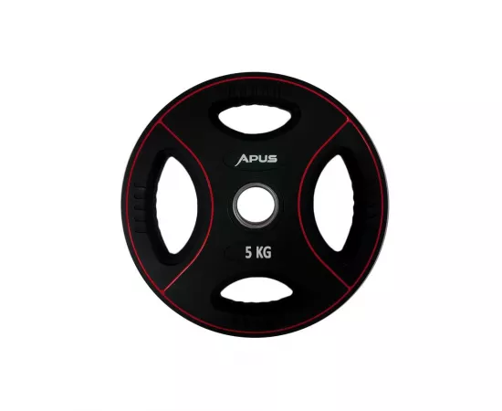 Apus Premium Olympic Rubber Weight Plates - 5 Kg